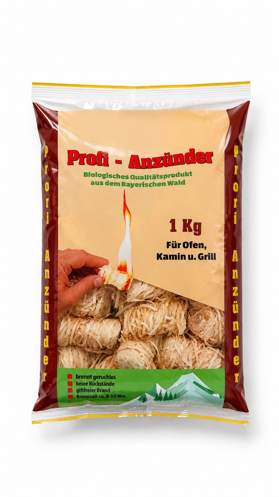 Ökologische Anzündwolle 1 Kg